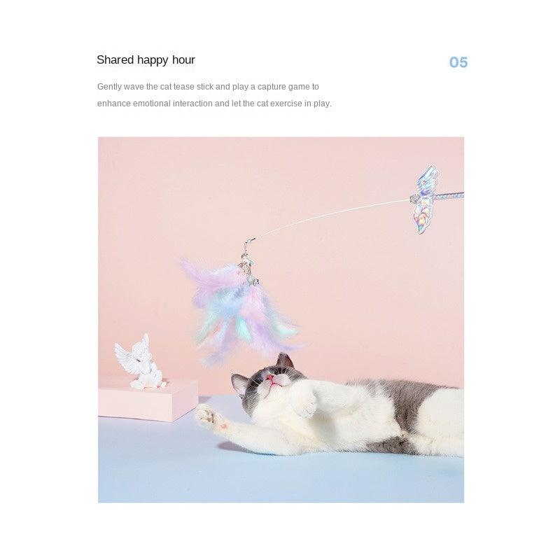 zeze® Feather Cat Teaser Wand - KIKOPALS