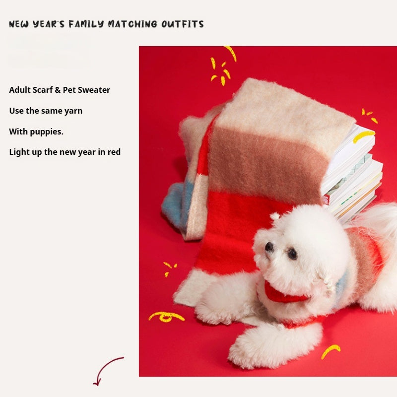 LIKAPAWS® Fuzzy Scarf For Pet & Master