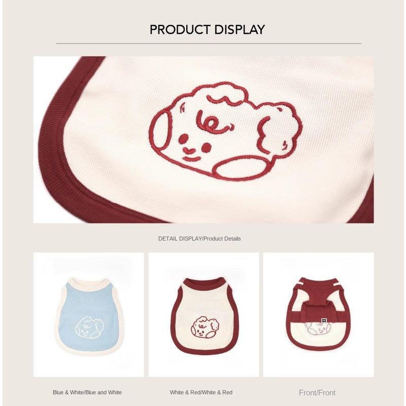 Dottylab® Embroidered Waffle Pet Vest - KIKOPALS
