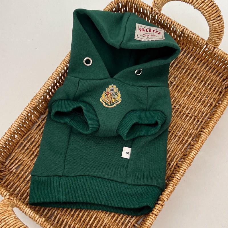 PalettePet® Dark Green Harry Potter Sleeveless Dog Hoodie - KIKOPALS