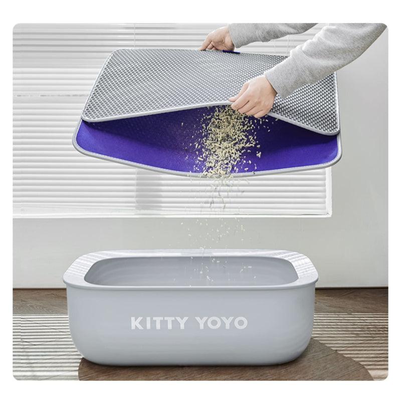 KITTY YOYO® Pillette Sand Control Cat Litter Mat - KIKOPALS