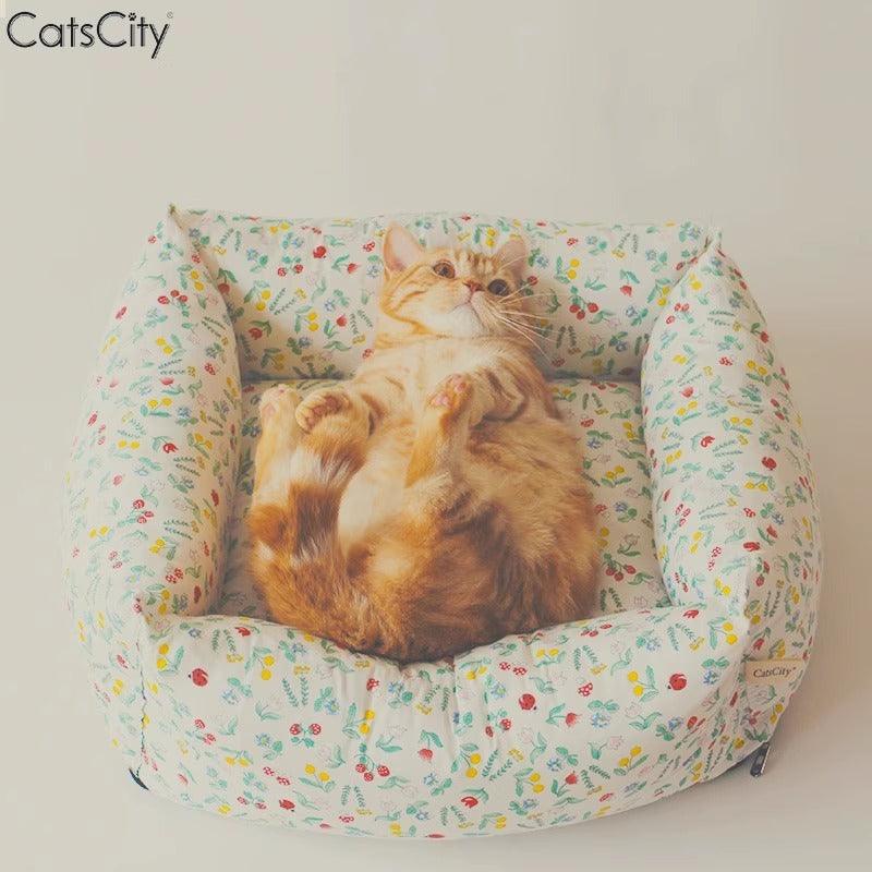 CatsCity® Colorful Lambswool Cat Bed - KIKOPALS