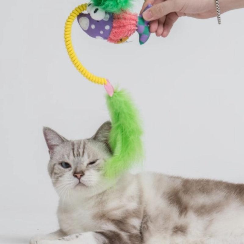 PETSVILLE® Ocean-Themed Feather Cat Toy - KIKOPALS