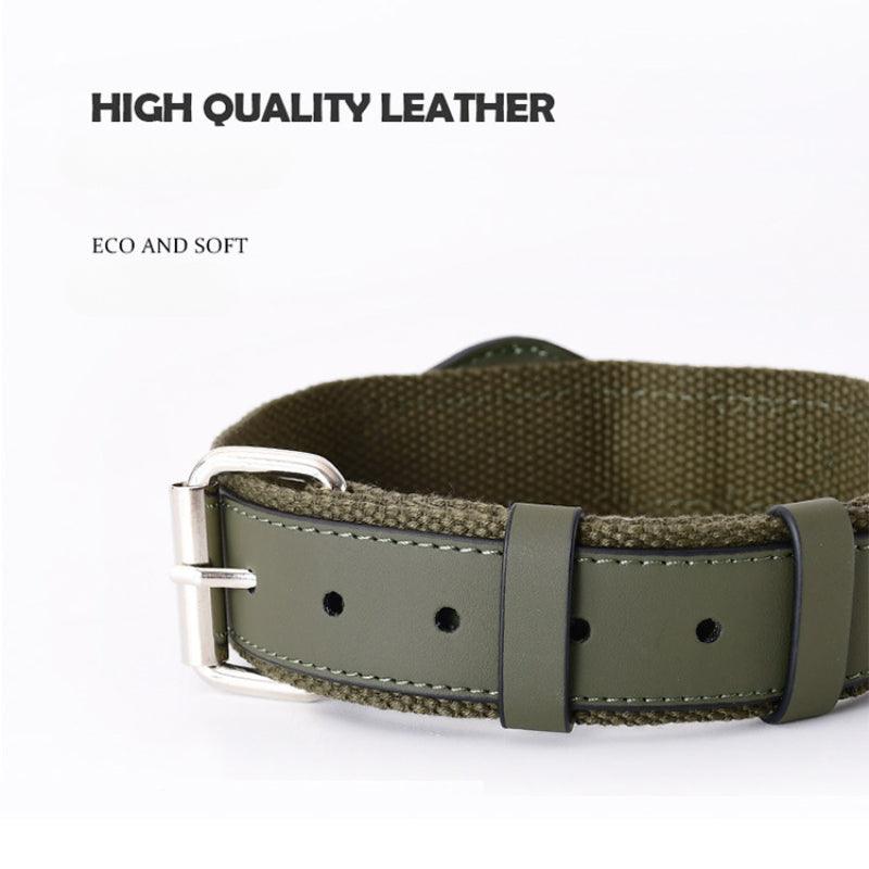 Minly® Leather Dog Collar & Leash Set for Airtag - KIKOPALS