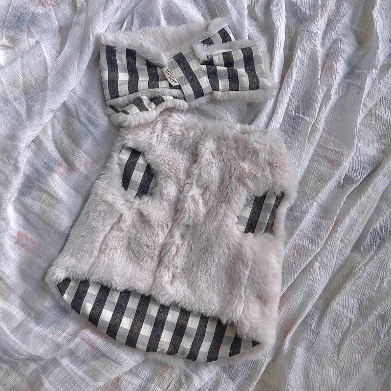 SANSUUK® Bow-Knot Fleece Vest for Pets - KIKOPALS