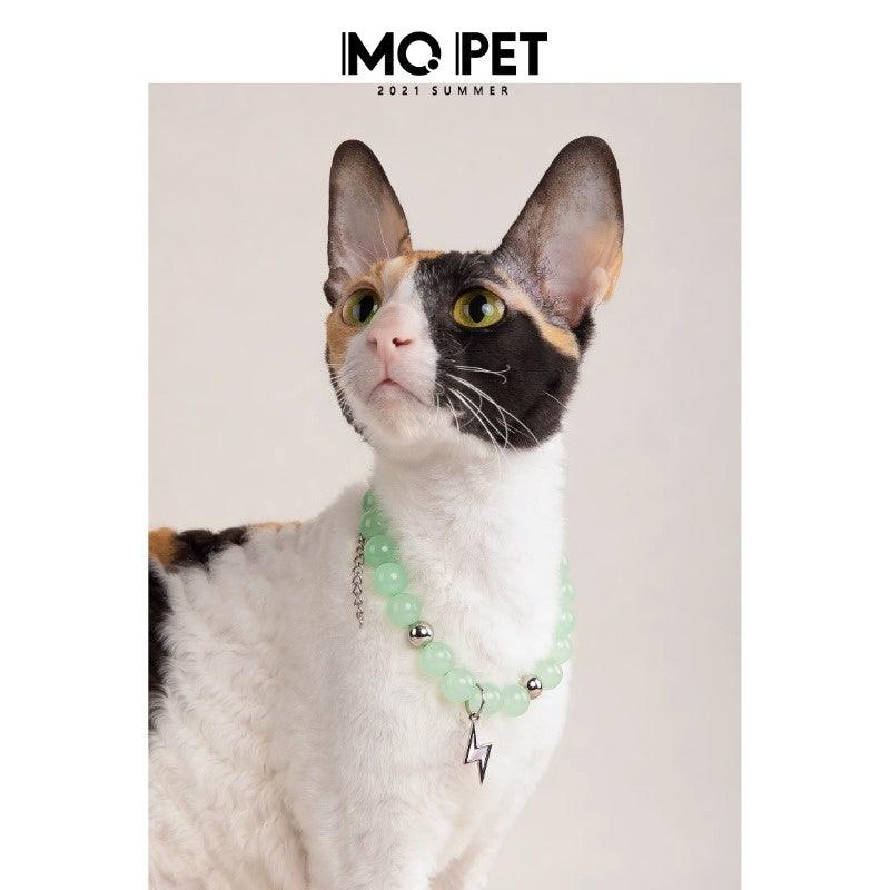 MQPET® Lightning Pendant Jade Pet Necklace - KIKOPALS