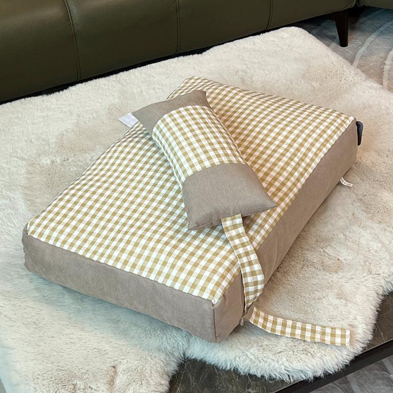 LMODO® Plaid Pet Bed - KIKOPALS