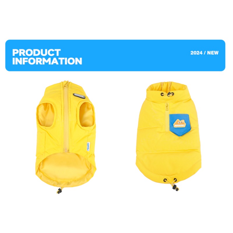 MookiPet® Outdoor Color-Block Down Vest & Hat for Dogs