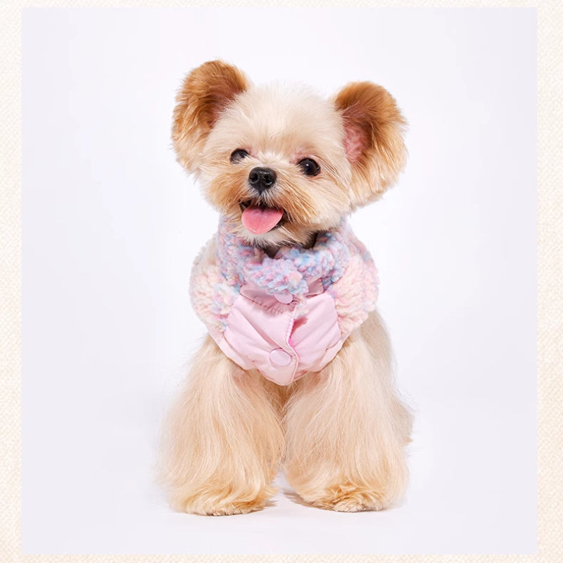 MookiPet® Colorful Grid Lamb Wool Vest for Dogs