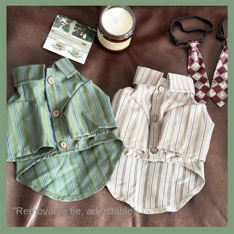 Bluetime® Pet Bow Tie Shirt - KIKOPALS