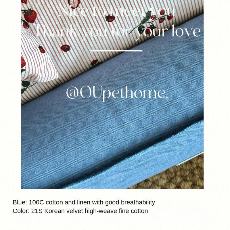 OUpetHome® Enclosed Blue Pet Bed - KIKOPALS