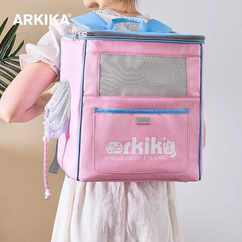 ARKIKA® Pink Multifunctional Pet Backpack - KIKOPALS