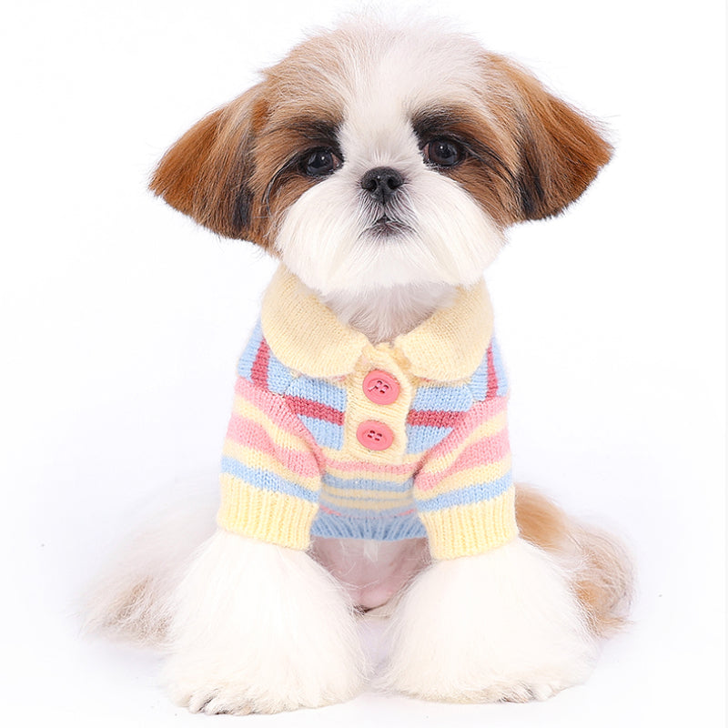 MookiPet® Macaron Striped Sweater for Dogs