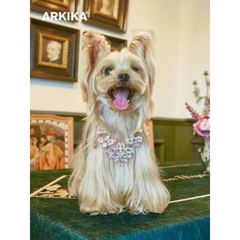 ARKIKA® Pearl Diamond Pet Collar Necklace - KIKOPALS