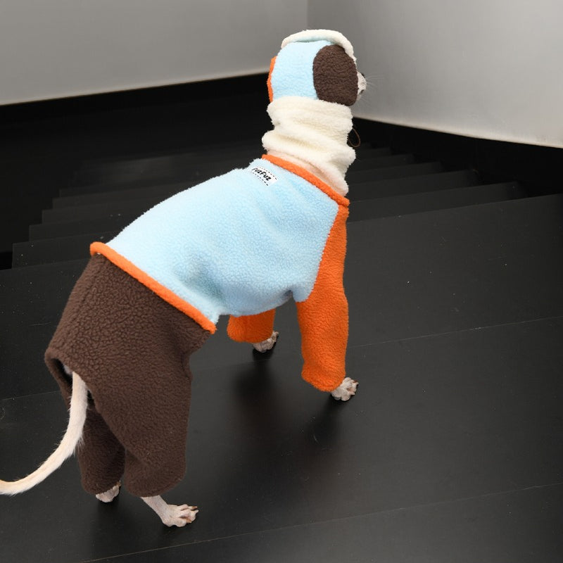 FuzFuz® Fleece Lined Four-Legged Dog Sweater for Italian Greyhound & Whippet