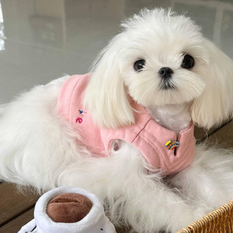 PalettePet® Pink Donut Print Sweater for Dogs