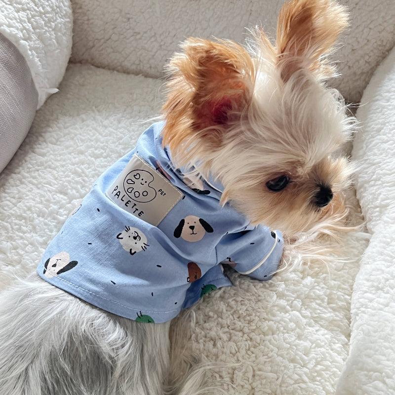 PalettePet® Blue Animal Print Pet Pajamas - KIKOPALS