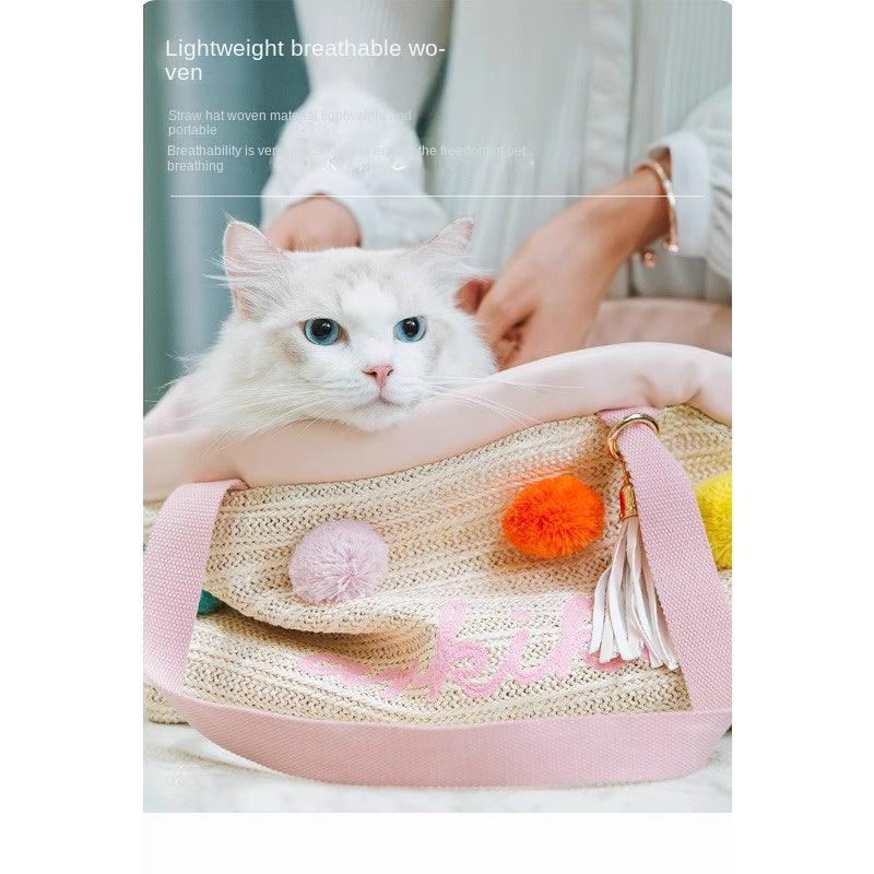 ARKIKA® Pet Summer Straw Bag - KIKOPALS