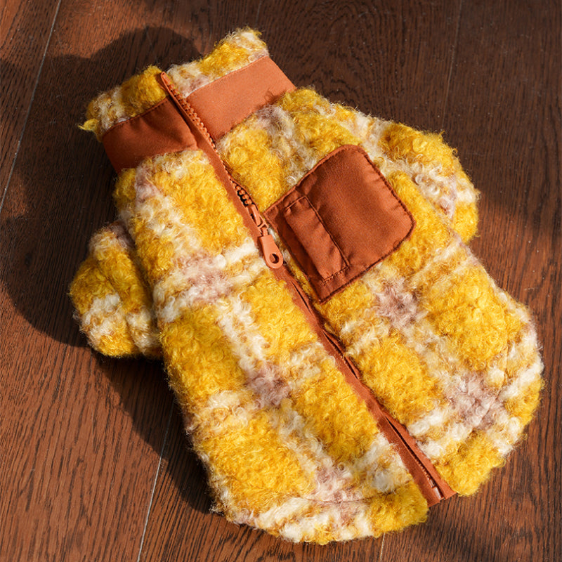 ZEZE® Striped Pet Jacket for Dogs – Warm and Stylish