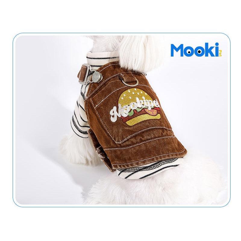 MookiPet® Hamburger Dog Denim Vest - KIKOPALS