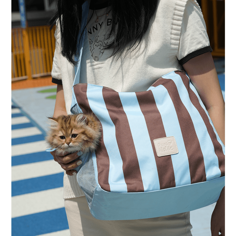 PawsHolic® Striped Pet Carrier - KIKOPALS