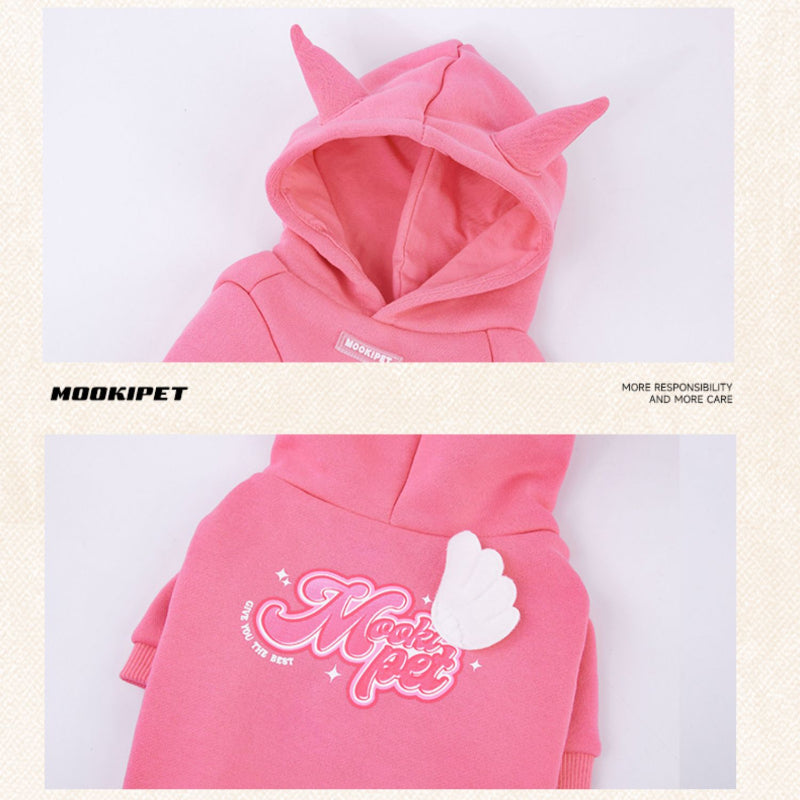 MookiPet® Pink Monster Hoodie for Dogs