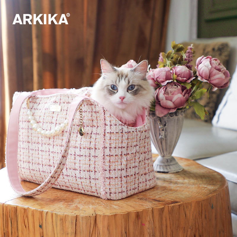 ARKIKA® Chanel-Style Pet Carrier Bag