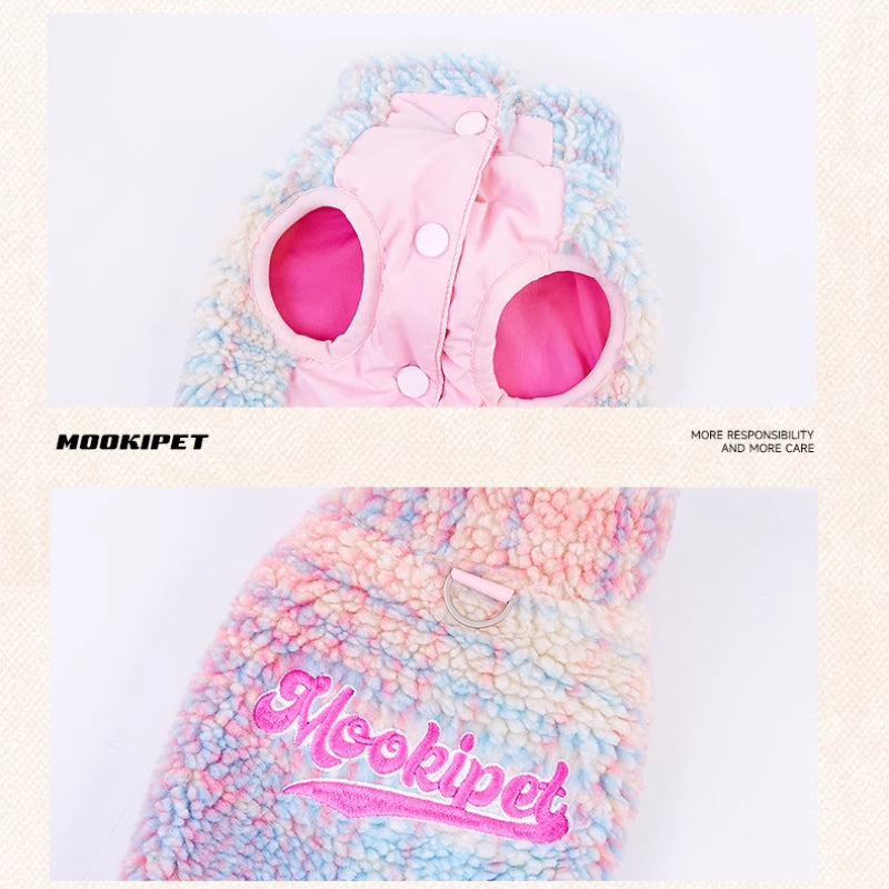 MookiPet® Colorful Grid Lamb Wool Vest for Dogs