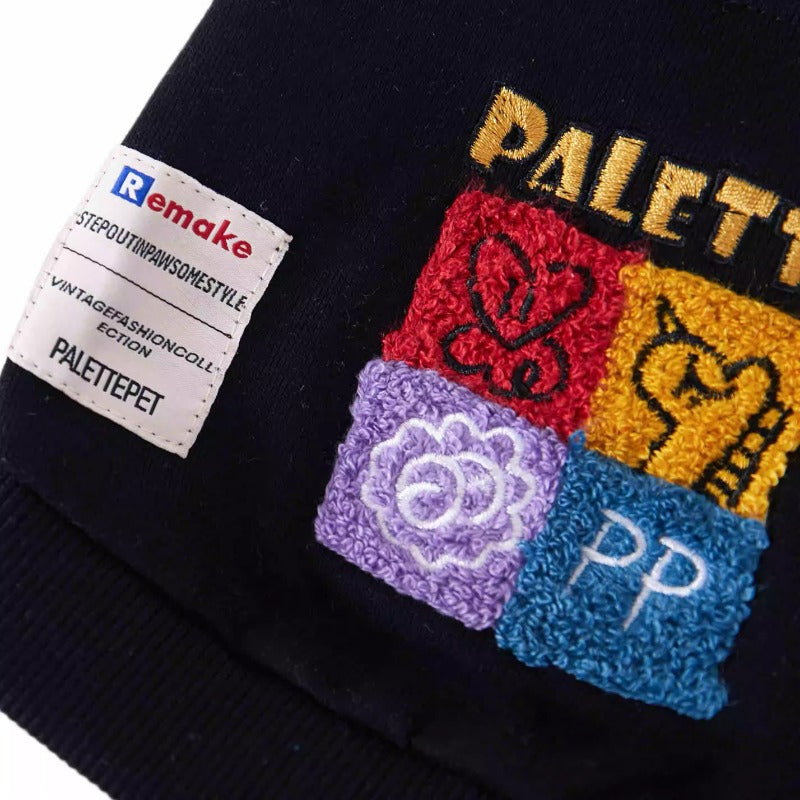 PalettePet® Fashionable Pet Hoodie – Black for Dogs