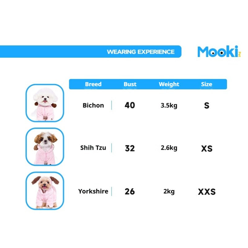 MookiPet® Cozy Pink Pajamas for Dogs & Cats