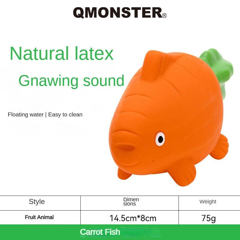 Qmonster® Rubber Squeaky Dog Toy - KIKOPALS