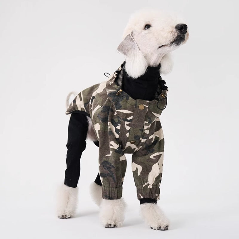 egge® Camouflage Windproof Dog Jacket – Vintage Style for Medium Breeds