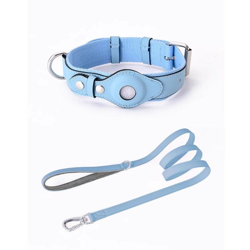 Minly® Leather Dog Collar & Leash Set for Airtag - KIKOPALS