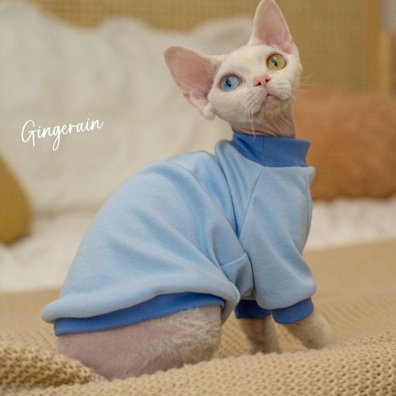 GINGERAIN® Warm Color-blocked Cat T-Shirt - KIKOPALS