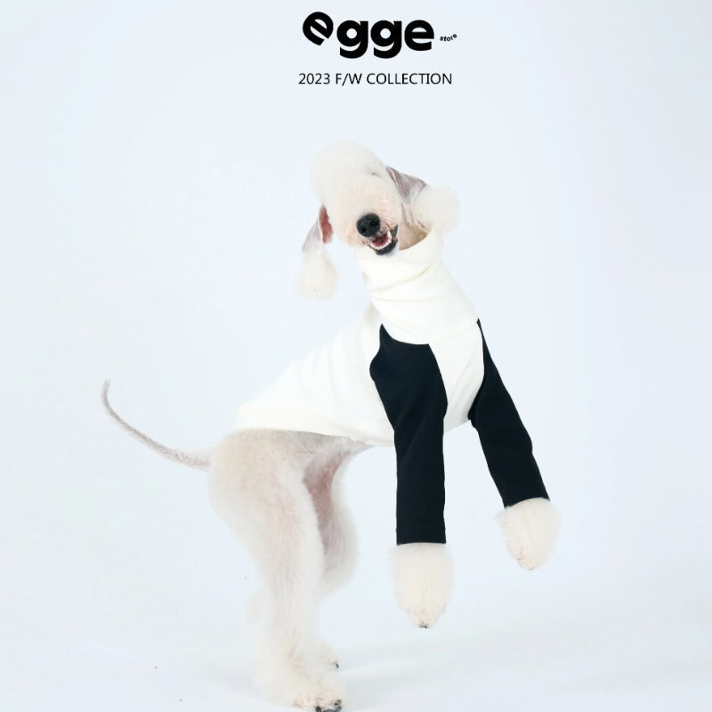 egge® Black & White Dog Hoodie for Medium Breeds