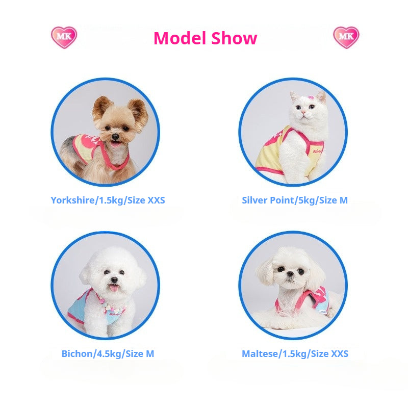 MookiPet® Love Jelly Sling - Colorful Pet Tank Top for Dogs & Cats
