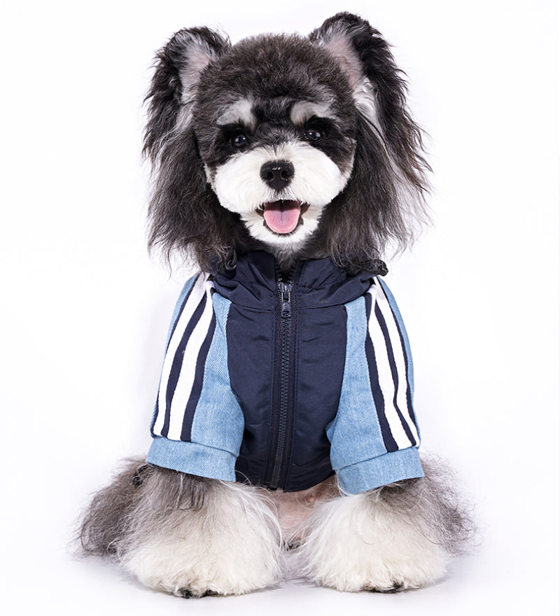 MookiPet® Cool Denim Quilted Jacket for Dogs