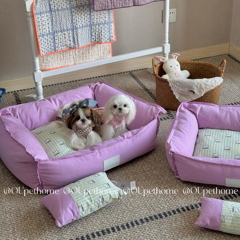 OUpetHome® Enclosed Purple Pet Bed - KIKOPALS