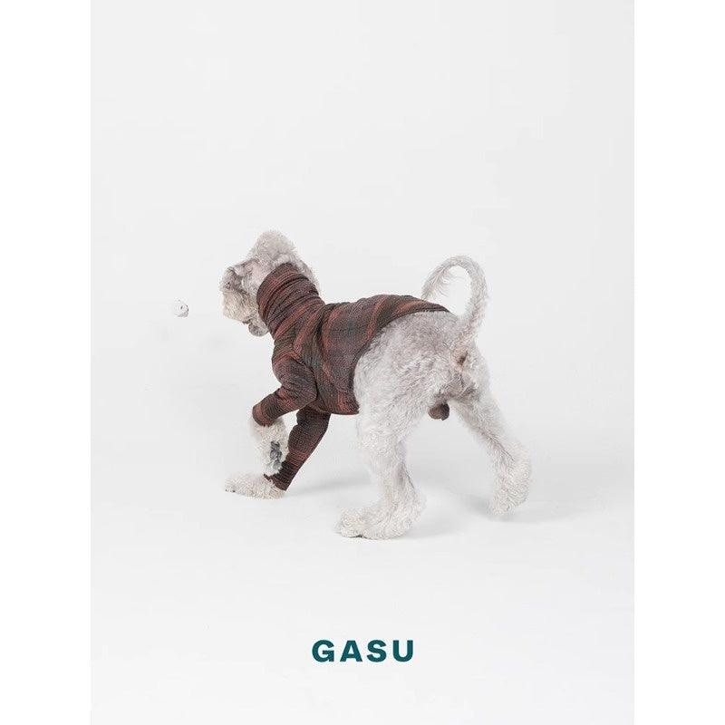 GASU® Pink and Brown Gingham Dog Apparel - KIKOPALS