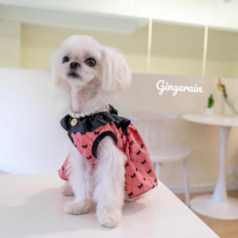 GINGERAIN® Wrinkle-Resistant Bow Backless Pet Dress - KIKOPALS