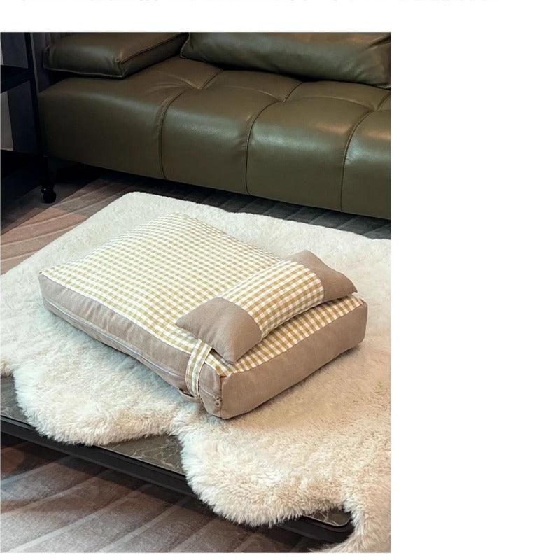 LMODO® Plaid Pet Bed - KIKOPALS