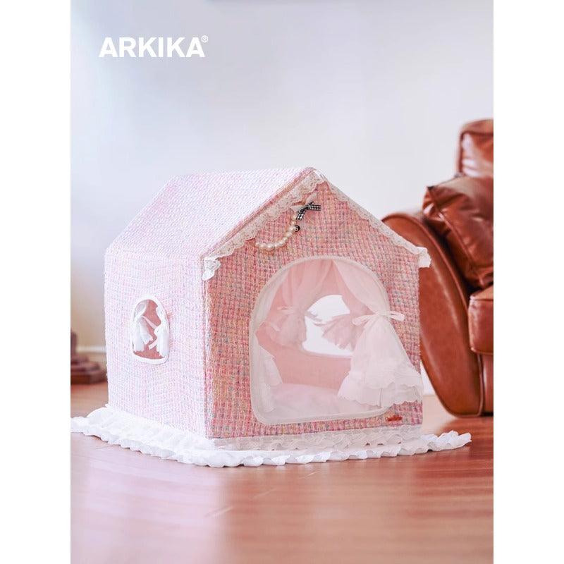 ARKIKA® Pink Pet Tent Bed - KIKOPALS