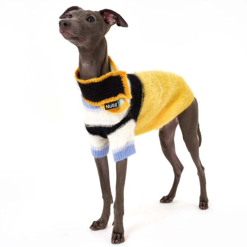 Nuoz® Gradient Color Block Sleeveless Knit Vest for Dogs