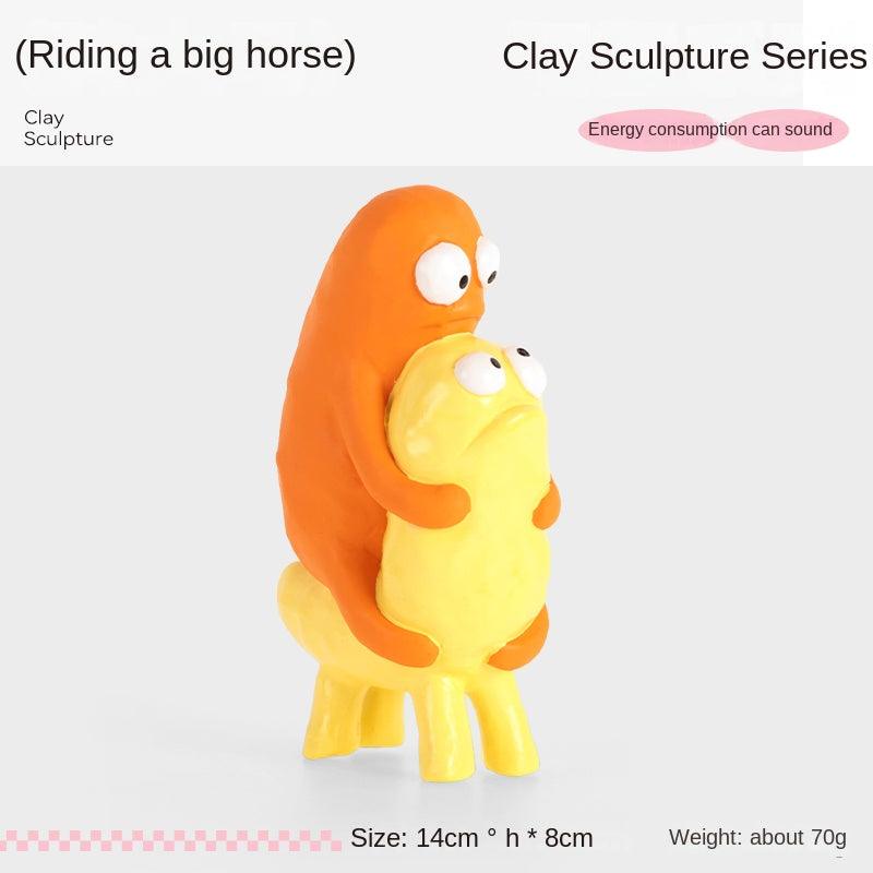 Qmonster® Clay Sculpture Series Dog Plush Toy - KIKOPALS