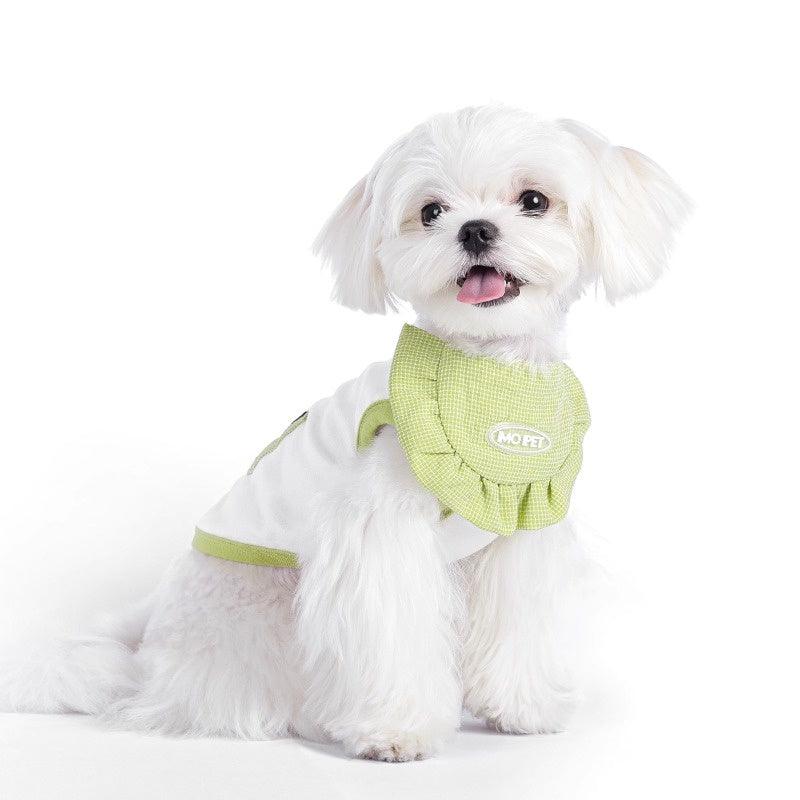 MQPET® Pet Fine Gingham Ruffle Bib - KIKOPALS