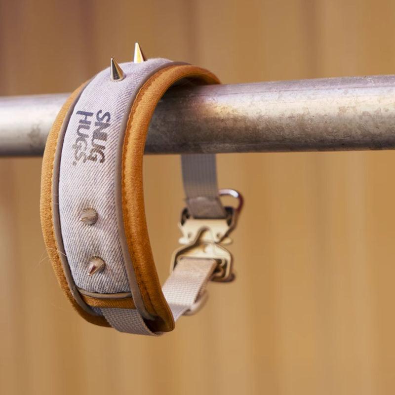 SNUGHUGS® Denim Stud Dog Collar - KIKOPALS