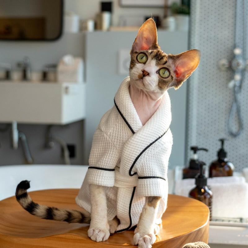 GINGERAIN® Soft Absorbent Cotton Pet Bathrobe - KIKOPALS