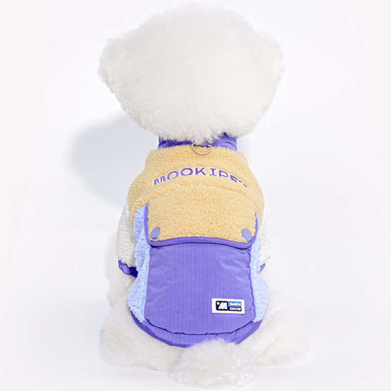 MookiPet® Color Block Lambswool Jacket for Dogs
