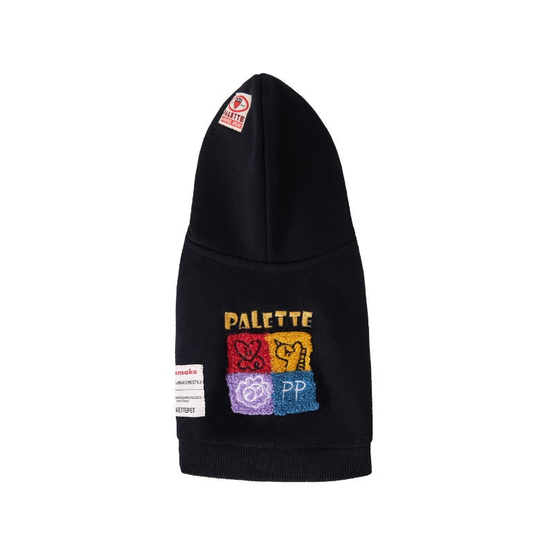 PalettePet® Fashionable Pet Hoodie – Black for Dogs