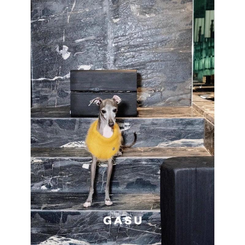 GASU® Bud Yellow Dog Knitted Sweater Vest - KIKOPALS